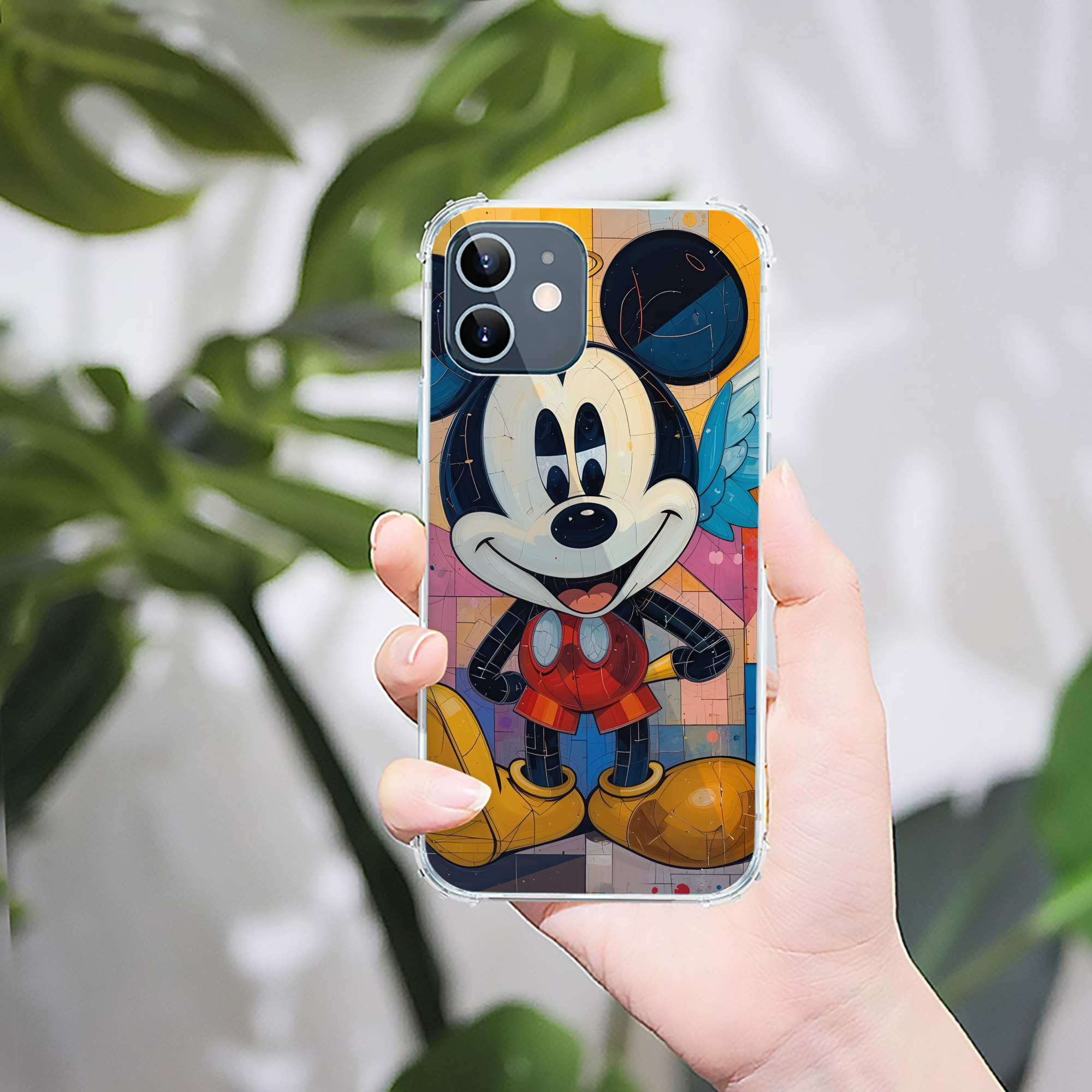 ミッキーマウス Mickey Mouse 【iPhone 12シリーズ対応】透明スマホケース（クリアソフトケース）